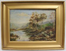 Edwardian British Landscape Oil on Canvas