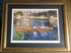 ‘The Skiff’ Framed Edition 115/375 Renoir Art Print