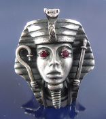 Havy silver ring Pharaoh
