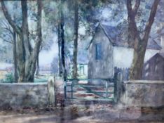 Norman M MacDougall Farmhouse Signed Watercolour