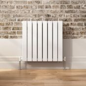 BRAND NEW BOXED 600x600mm Gloss White Double Flat Panel Horizontal Radiator - Premium. RRP £...