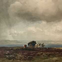 Fine Art Featuring 'Lupins & Dahlias' by Scottish artist, Sir William McTaggart.