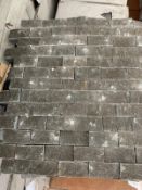 50 x Black Marble Splitface Mosaic 2.3x4.8cm