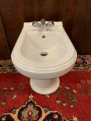VILLEROY & BOCH BIDET BASIN WITH CHROME CYLINDER LUXURY FAUCET TAPS BY JEAN-CLAUDE DELEPINE