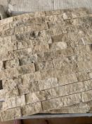 150 x Light Marble Splitface Mosaic 2.3x4.8cm