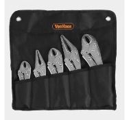 (WK15) 5pc Locking Plier Set Includes 2 long nose locking pliers (6”/150mm, 9”/225mm) and ...
