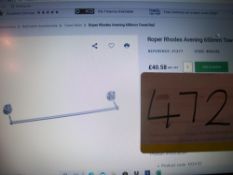 10 x Roper Rhodes Avening Single Towel Rail