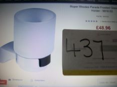 Roper Rhodes Parade Frosted Glass Tooth Brush Holder