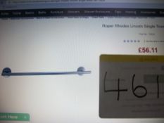 10 x Roper Rhodes Lincoln Single Towel Rail
