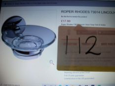 Roper Rhodes Lincoln Glass Soap Dish & Holder