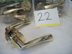 4 Pair x Flex Lever on Round Rose Handle