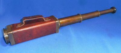 WW2 Telescope Square Cased From DOLLANDS of HOWES 79 LEADENHALL ST LONDON 1941