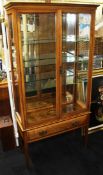 Glass Fronted Mahogany Display Cabinet