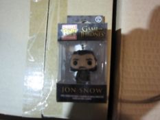 50 x Funko Pocket Pop keychain Games of Thrones Jon Snow. Brand new in retail display packaging