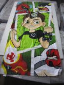 80 x Dreamtex BEN 10 towels. Measures 70 x 140cm 100% cotton
