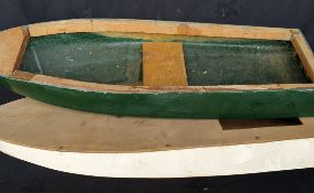Vintage 2 x Fibre Glass & Wood Boat Hulls