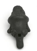 Antique Pewter Bird Whistle Green Man Face Hunting