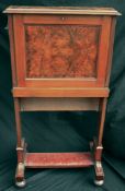 Antiques Edwardian Slim Ladies Upright Writing Desk