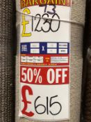 100% Wool Berber Elite Mayfair Marble Loop Pile Hessian Back