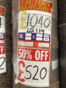 Oxford 6.5M X 4M (21Ft3In X 13Ft) Polypropylene Loopcontract Hessian Back