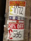 Cumberland Ash 6.7M X 4M (21Ft 9In X 13Ft) Polypropylene Loopcontract Hessian Back