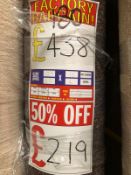 Turbo Mocha 4.2M X 4M (13Ft 6In X 13Ft ) Polypropylene Looppile Hessian Back