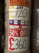 Smart Heather 4.5M X 4M (14Ft 6In X 13Ft ) Polypropylene Twist Pile Hessianback