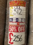 Coal 550 4M X4M (13Ft X 13Ft ) Polypropylene Looppile Feltback