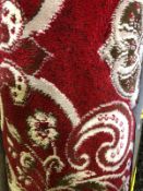 Belgian Wilton Palace Red 4M X 3.3M (13Ftx 10Ft 8In ) Twist Pile Hessian Back