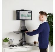 (AP86) Electric Single Monitor Riser The screen and desk space can be smoothly and quietly adj...