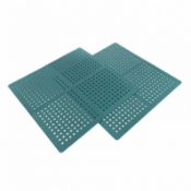 (RU83) 32 SQ FT Green Interlocking Garden Safety Outdoor Play Mats Tiles The interlocking ma...
