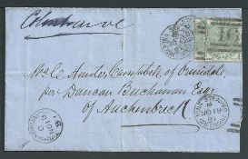 G.B. - Greenock & Ardrishaig Packt 1881 Poor Law Assessment form posted from Tighabruich to Ormidale