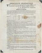 Great Britain - London 1827-29 Two London Two-Penny Post returned letter wrappers (a few faults), us