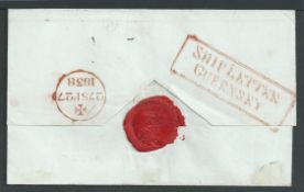 G.B - Channel Islands / Ship Letters - Guernsey 1838 Entire letter to London