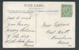 G.B. - Machine Cancels 1913 (Jan 4) Picture postcard franked 1/2d, cancelled by the 