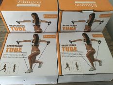 Lot Of 4 Ehugos Resistance Band Resistance Training Band Work Out Exercise