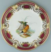 A fine Colebrookdale Porcelain John Rose Plate circa 19thC