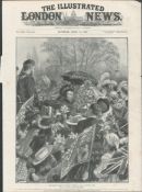 Collection 13 Genuine Antique Queen Victoria 1900 Trip To Ireland Print