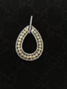 14Ct Gold Ornate 1Ct Approx. Diamond Pendant