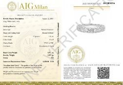 14 Kt. White Gold - Ring - 1.91 Ct Diamond - Diamonds