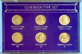 Gold Sovereign Type Set (6)