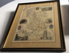 Rear 1885 Framed Map Derby