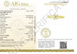 18 Kt. Yellow Gold - Ring - 1.22 Ct Diamond - Diamonds
