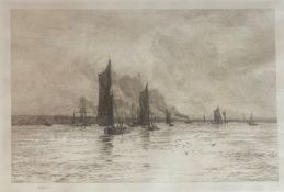 William Lionel Wyllie 1851 – 1931 signed etching 