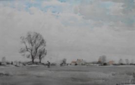 Original signed Watercolour painting, Rural landscape scene by Scottish artist David Muirhead