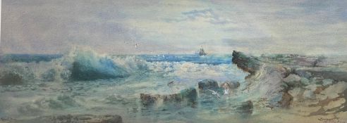 Frank Wood large signed watercolour 