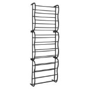 (G11) Black 36 Pair Door Hanging Shelf Shoe Rack Storage Organiser Space Saving Design Holds U...