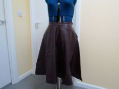 10 x Burgundy Skater Skirts. Size 8.