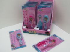 12 X DISNEY JUNIOR. DOC MCSTUFFINS NECKLACE AND BRUSH/COMB SET