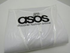 4 x asos White Cover up Dress. Beech, Holiday Dress. Lightweight. Size 16.